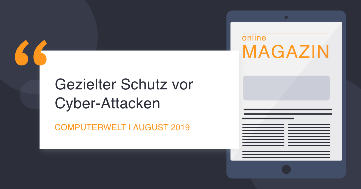 COCUS in der Computerwelt August 2019 Schutz vor Cyber-Attacken