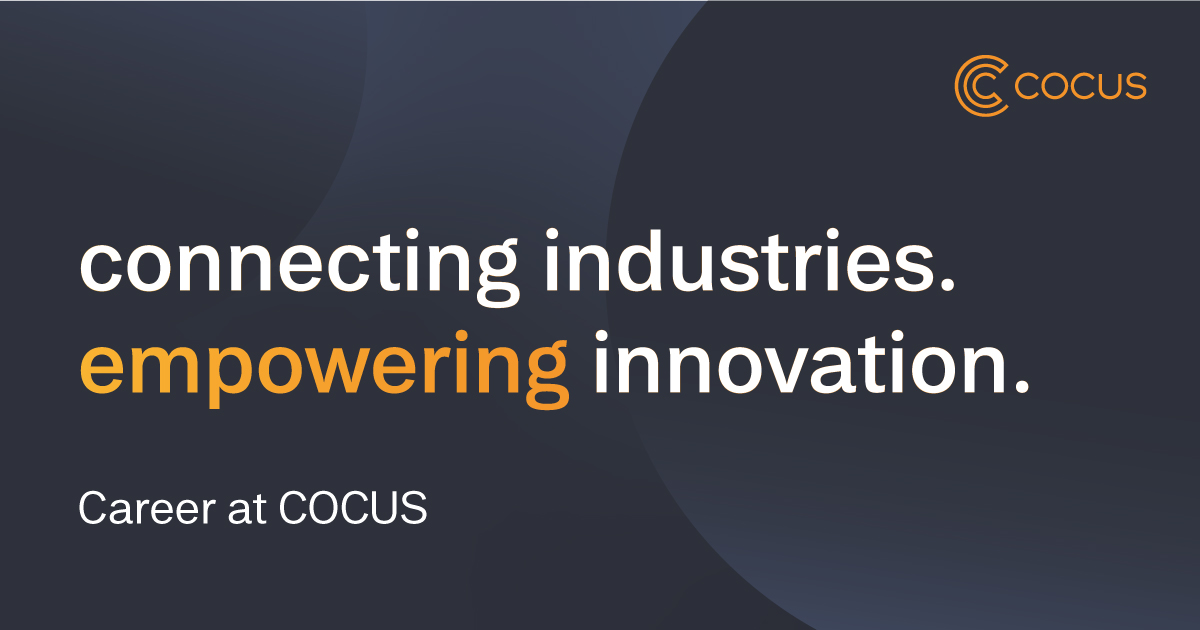 connecting industries. empowering innovation. - Career at COCUS
