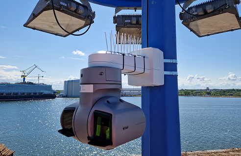 Kamera Installation im Seehafen Wismar